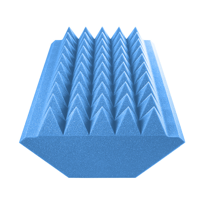 SoundFix Blue Pyramid Acoustic Foam Bass Traps Large 2 Pack